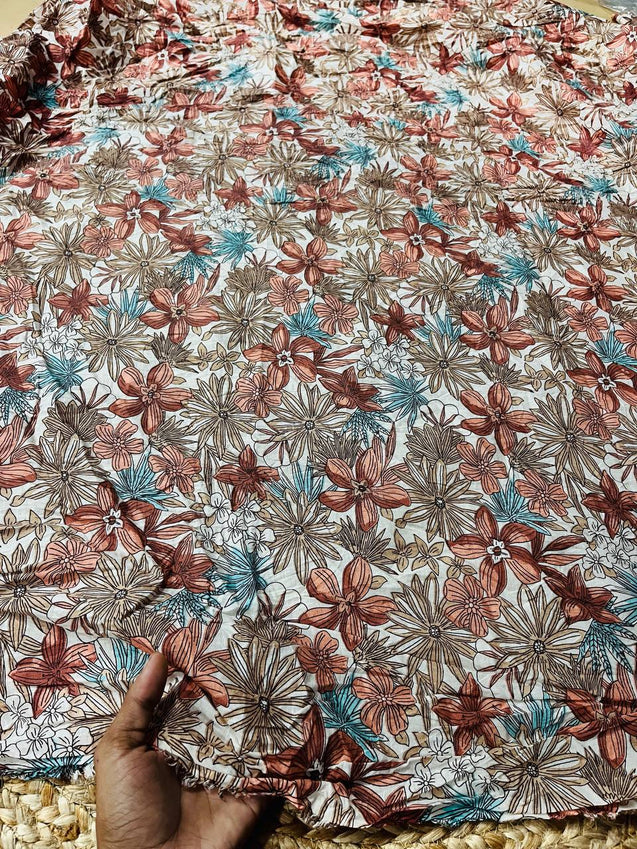 Cut Piece SALE- Premium Pure Designer FABRICS IN SALE - Cut SIZE: 1.85 Meter