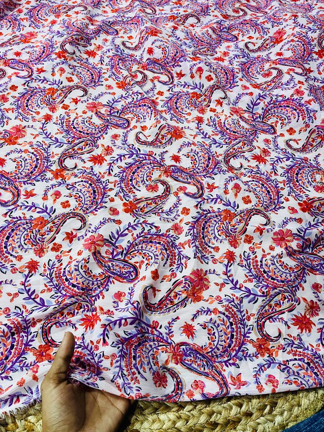 Cut Piece SALE- Premium Pure Designer FABRICS IN SALE - Cut SIZE: 2.50 Meter