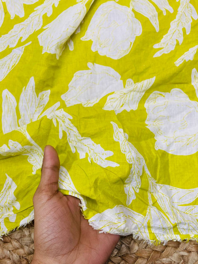 Cut Piece SALE- Premium Pure Designer COTTON PRINTED FABRICS IN SALE - Cut SIZE 0.75 Meter