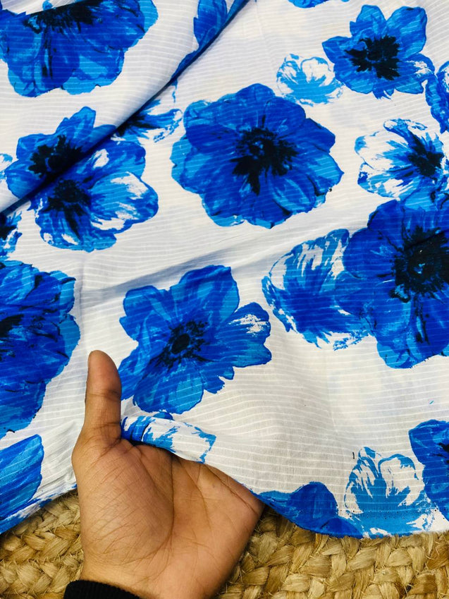 Cut Piece SALE- Premium Pure Designer COTTON PRINTED FABRICS IN SALE - Cut SIZE 1.90 Meter