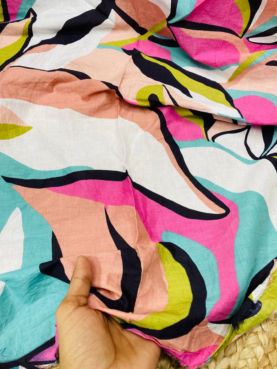 Cut Piece SALE- Premium Pure Designer COTTON PRINTED FABRICS IN SALE - Cut SIZE 0.60 Meter