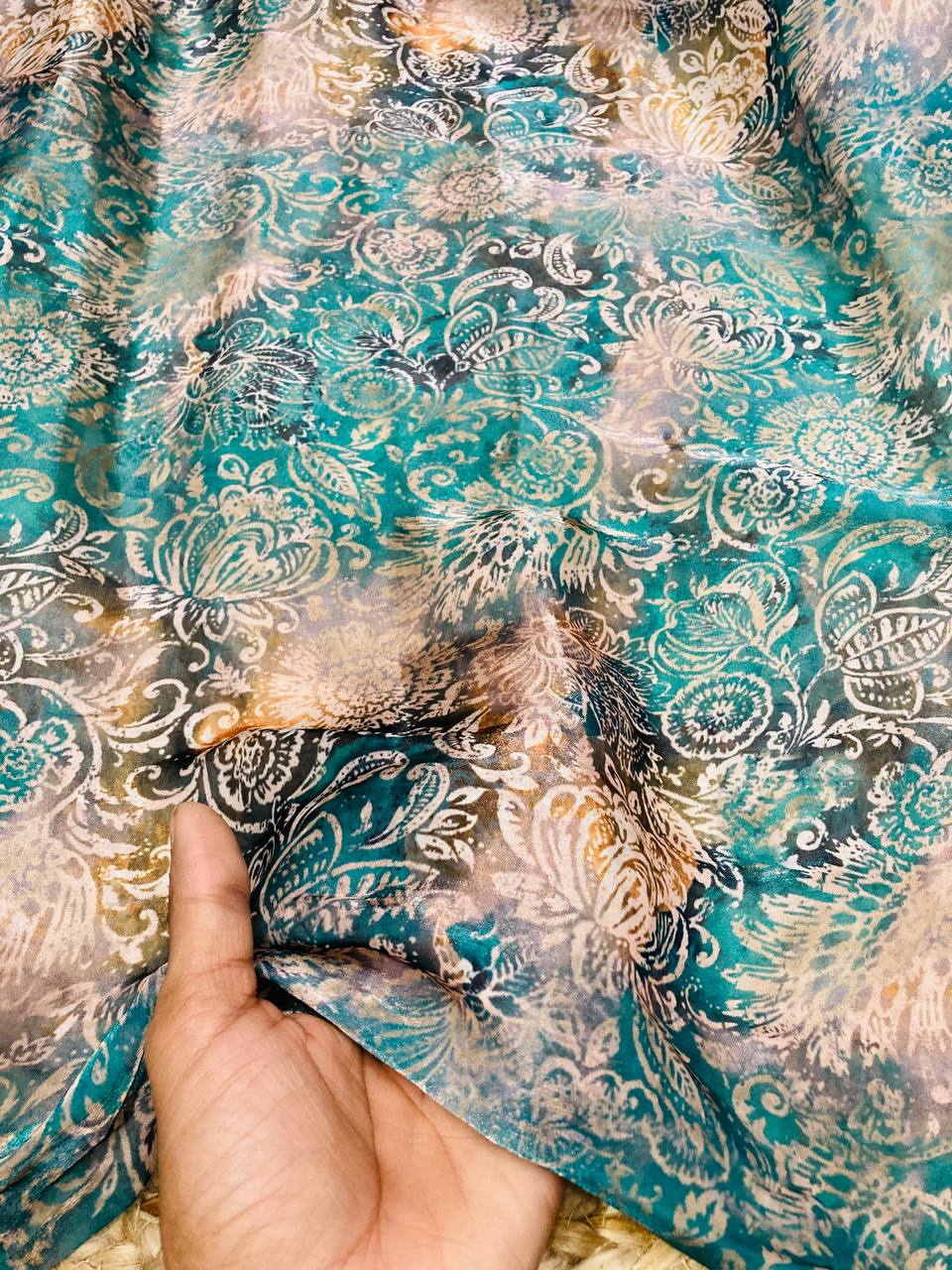 Most Premium Jimmy CHOO. Organza  PRINTED FABRIC