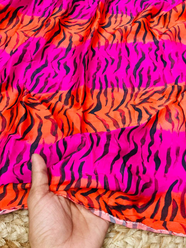 Most Premium Natural CREPE PRINTED FABRIC (Big WIDTH!!)