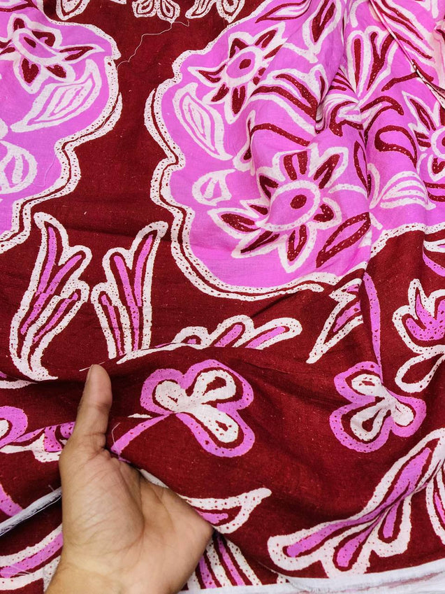 Most Premium Linen Cotton PRINTED FABRIC (Big WIDTH!!)