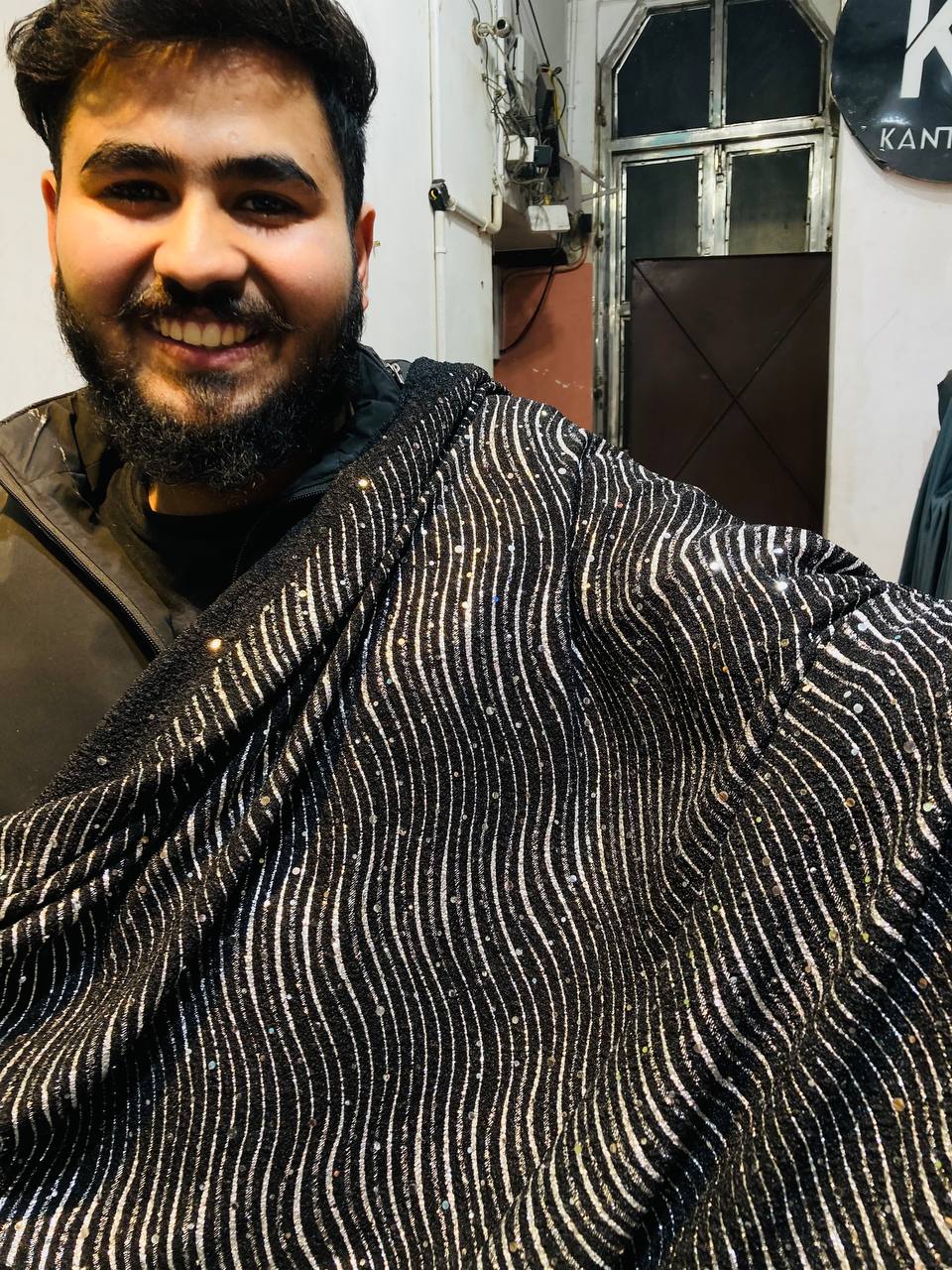 Most Premium Imported Super Quality Of ZARA LYCRA FABRIC With Fine Print (Big WIDTH!!)