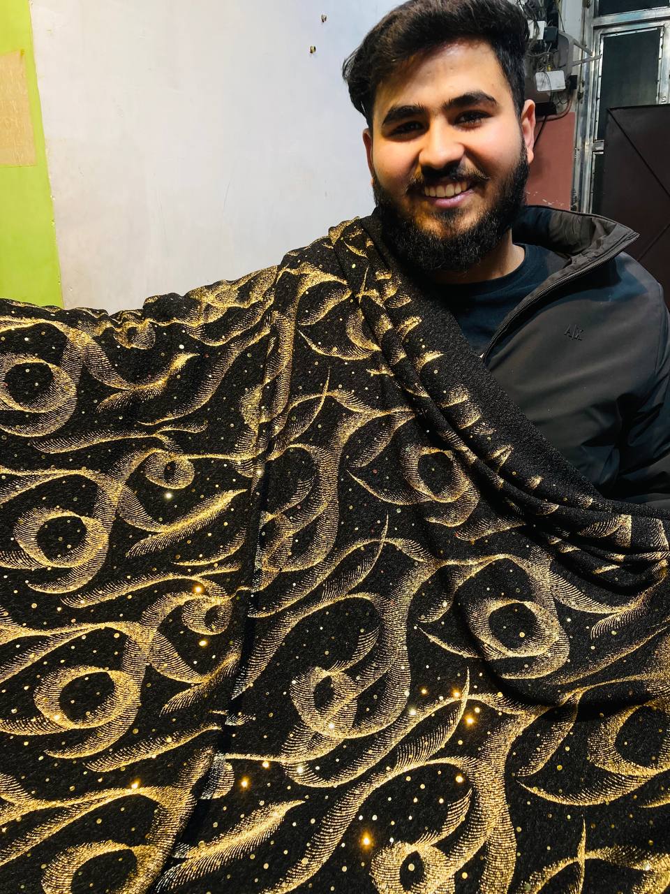 Most Premium Imported Super Quality Of ZARA LYCRA FABRIC With Fine Print (Big WIDTH!!)