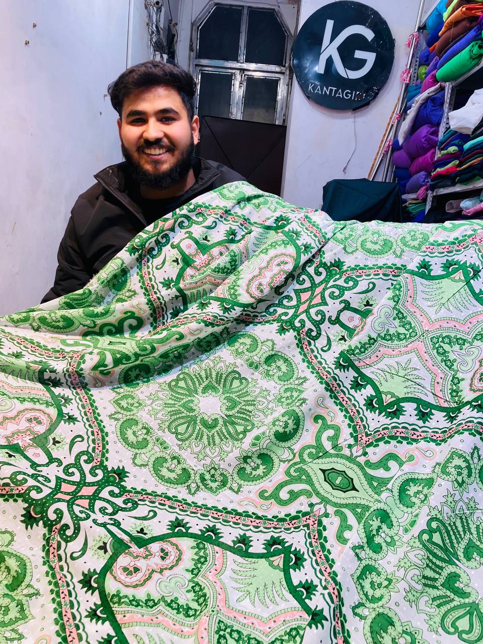 Most Premium Super Export Quality Of Pure Modal Self Cotton FABRIC - Printed (Big WIDTH!!)