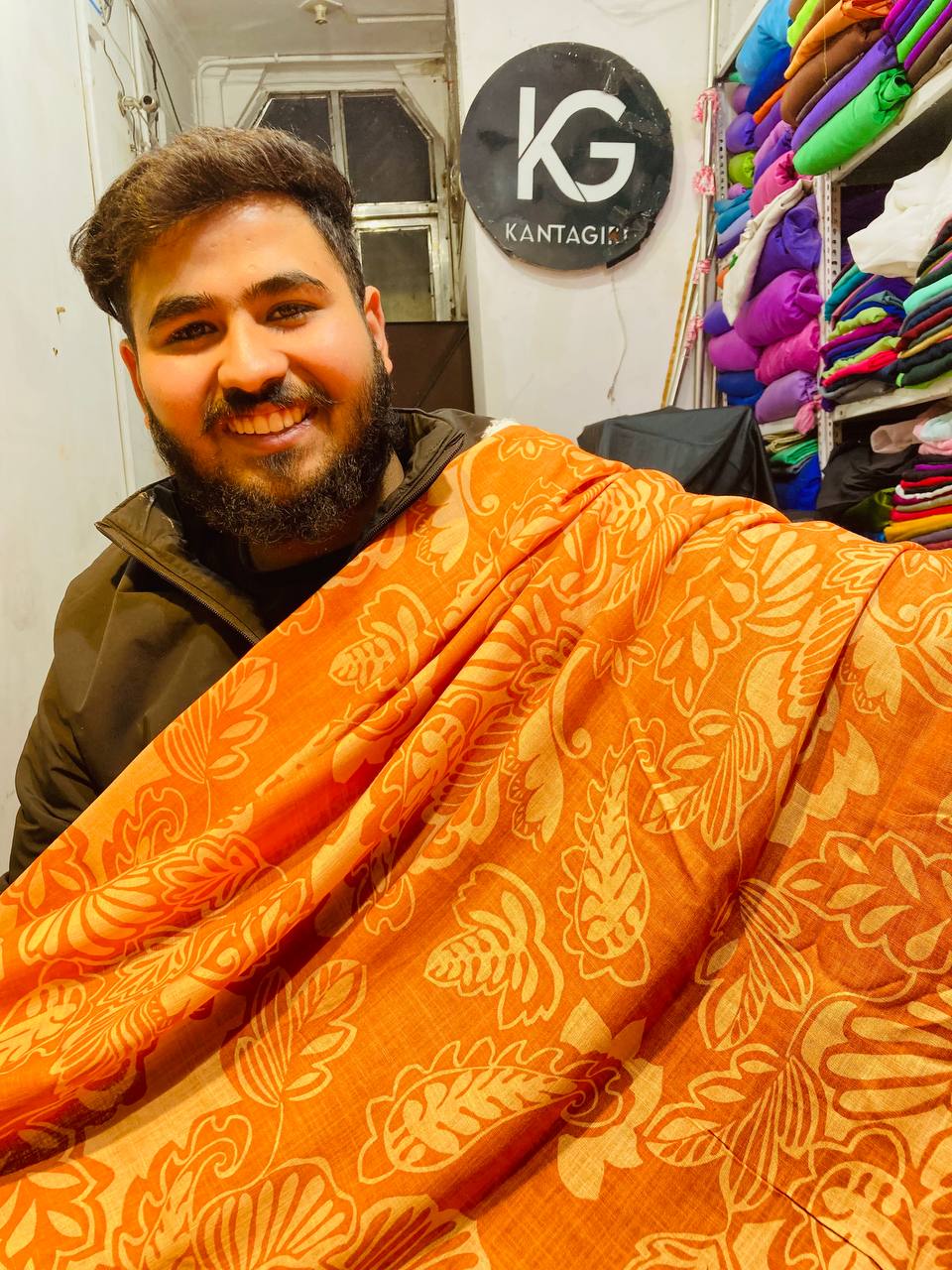 Most Premium Super Export Quality Of Pure Modal Linen Rayon Cotton FABRIC - Printed (Big WIDTH!!)