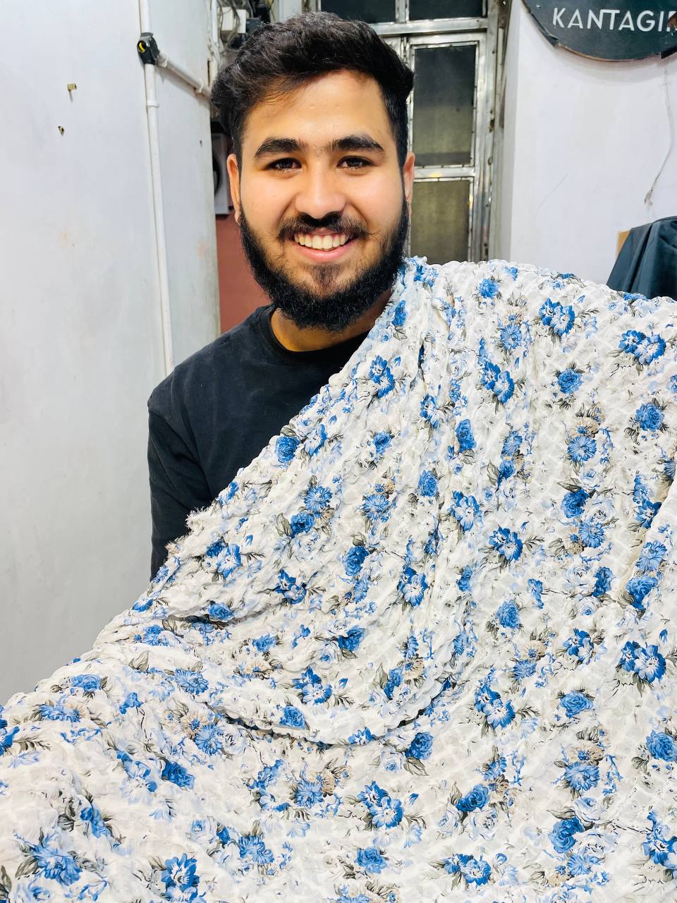 Most Premium Pure Viscose GEORGETTE Fabric With CRUSH (Big WIDTH!!)