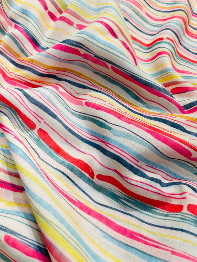 (Cut Piece SALE Fabric) Premium PRINTED FABRICS (Cut SIZE: 3.75  Meter)