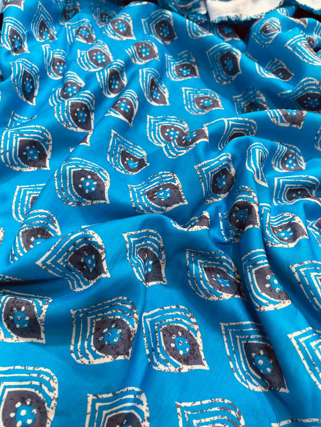 (Cut Piece SALE Fabric) Premium PRINTED FABRICS (Cut SIZE: 2.35 Meter
