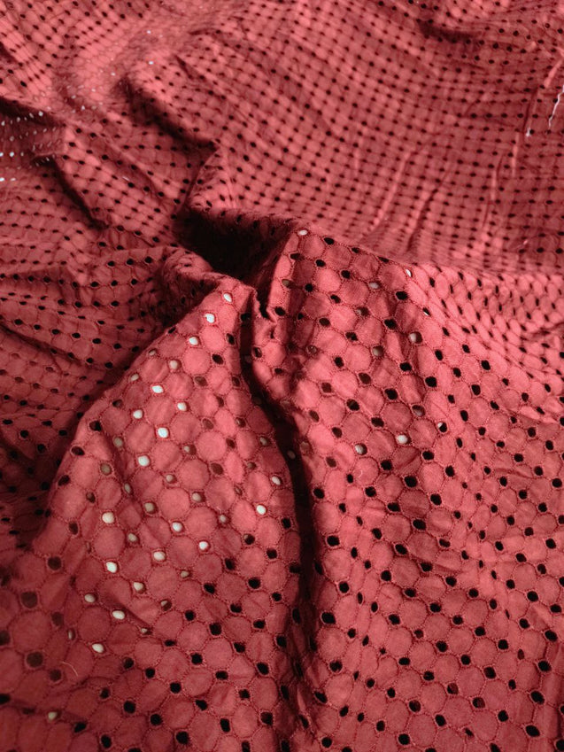 Premium Fine Hakuba Chikankari Embroidery On Pure Cotton FABRIC (Big WIDTH!!)