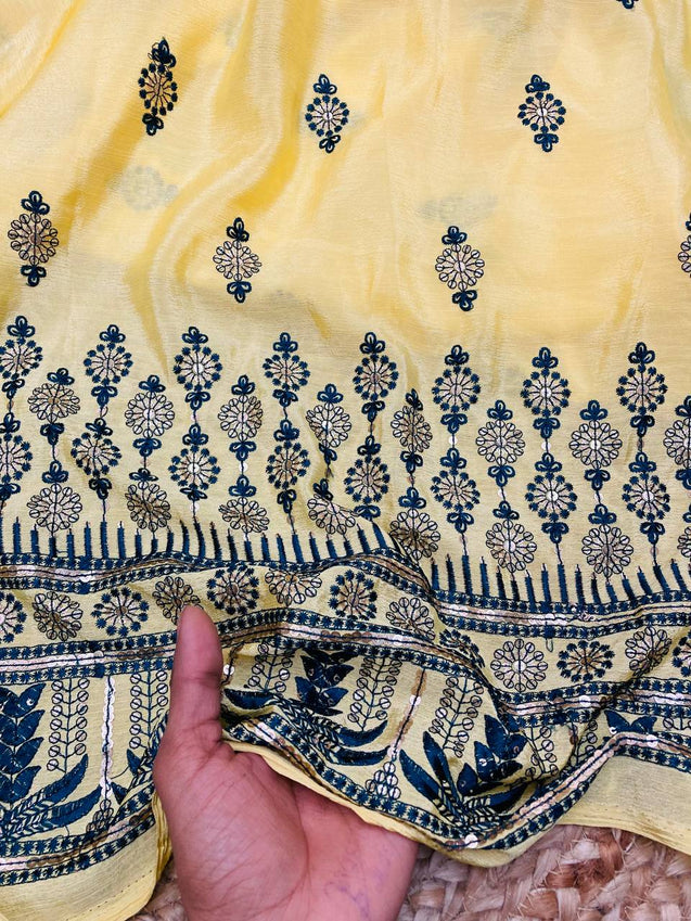 Cut Piece SALE- Premium Designer FABRICS IN SALE - Cut SIZE 3 Meter