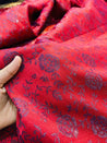 (Cut Piece SALE Fabric) Premium Handloom Banarasi Brocade FABRICS - Cut SIZE: 4.80 Meter