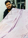 Most Premium Export Quality Of Pure Cotton FABRIC With Fine Chikankari Embroidery Work (Big WIDTH!!)