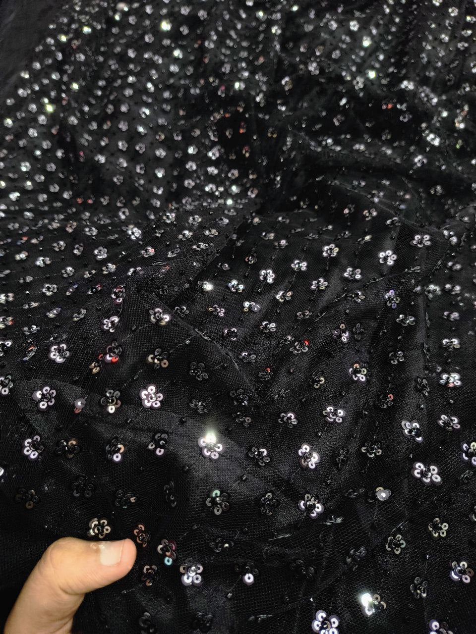 Premium Pure Imported NET FABRIC With Heavy CutDana Work (Big WIDTH!!)