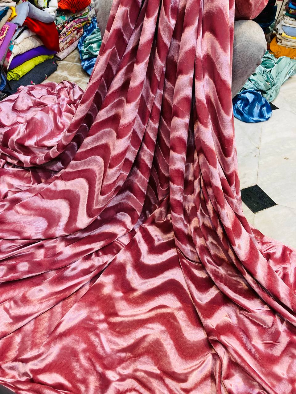 Premium Texture Embossed ICE VELVET (Big WIDTH!!)