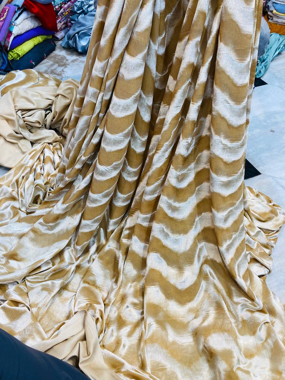 Premium Texture Embossed ICE VELVET (Big WIDTH!!)