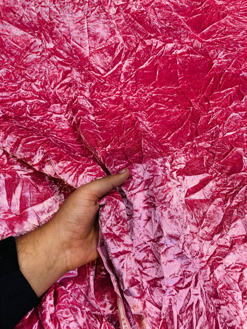 Most Premium Crushed 11000 VELVET FABRIC