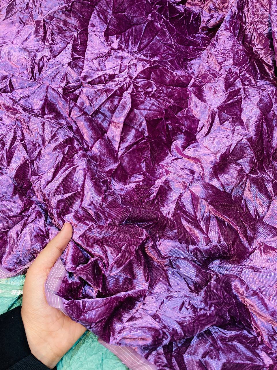 Most Premium Crushed 11000 VELVET FABRIC
