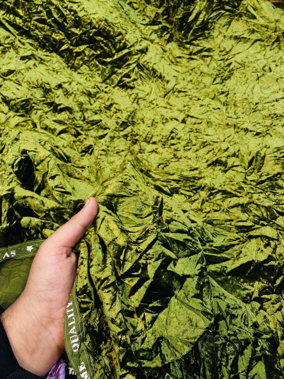 Most Premium Crushed 11000 VELVET FABRIC