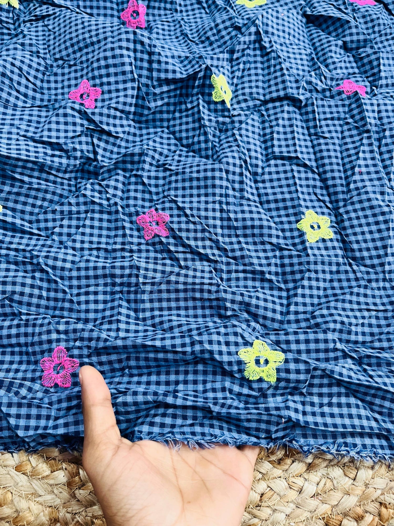 Cut Piece SALE- Premium Pure Designer FABRICS IN SALE - Cut SIZE: 0.95 Meter