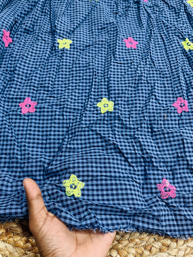 Cut Piece SALE- Premium Pure Designer FABRICS IN SALE - Cut SIZE: 0.90 Meter