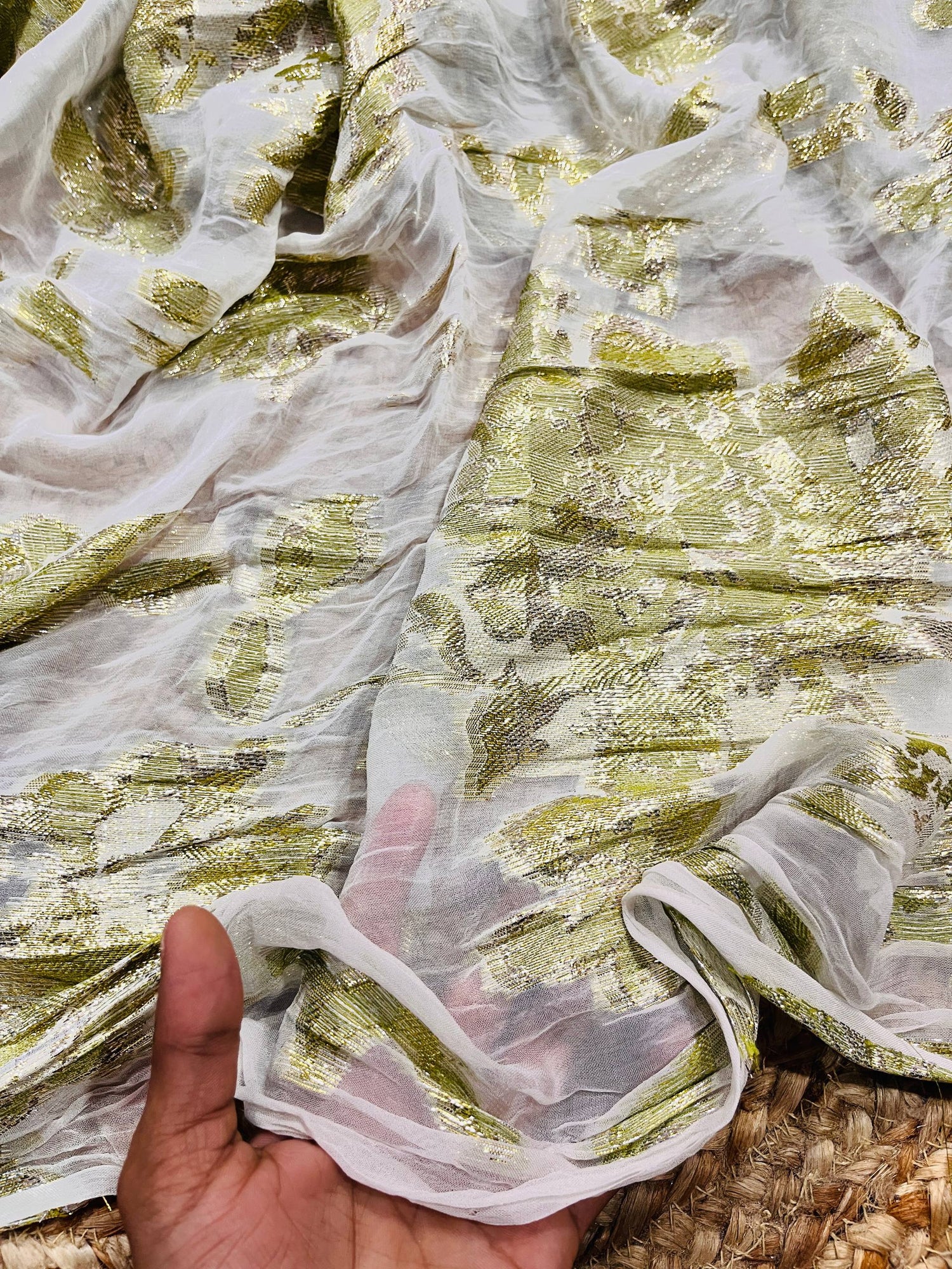 Cut Piece SALE- Premium Pure Designer FABRICS IN SALE - Cut SIZE: 3 Meter