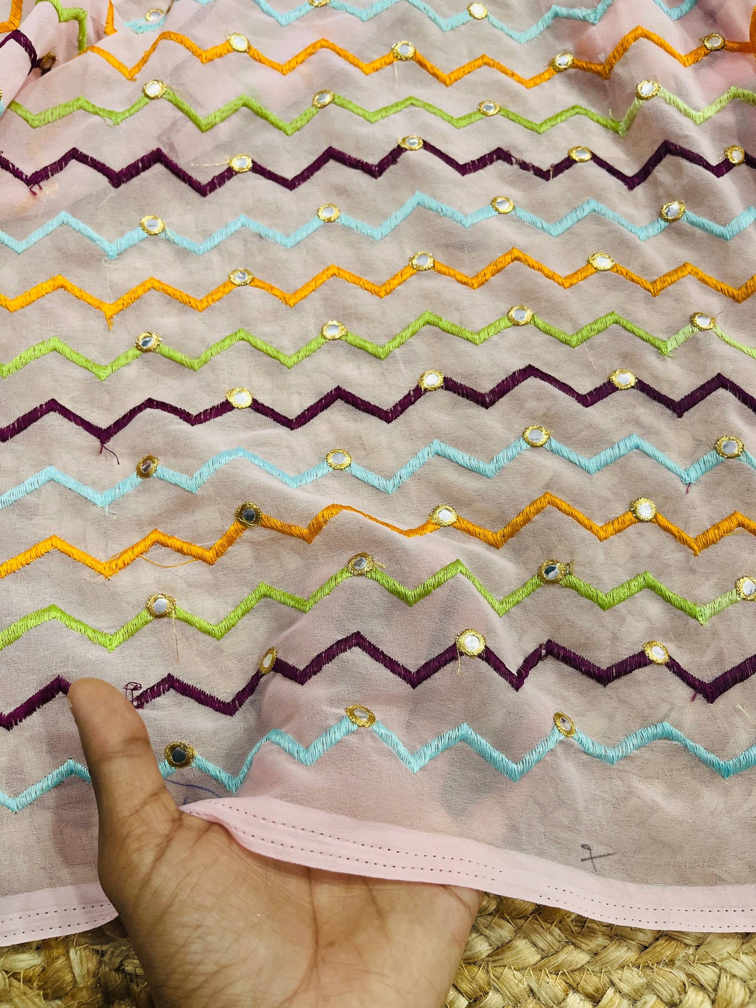 Cut Piece SALE- Premium Pure Designer FABRICS IN SALE - Cut SIZE 3.30 Meter