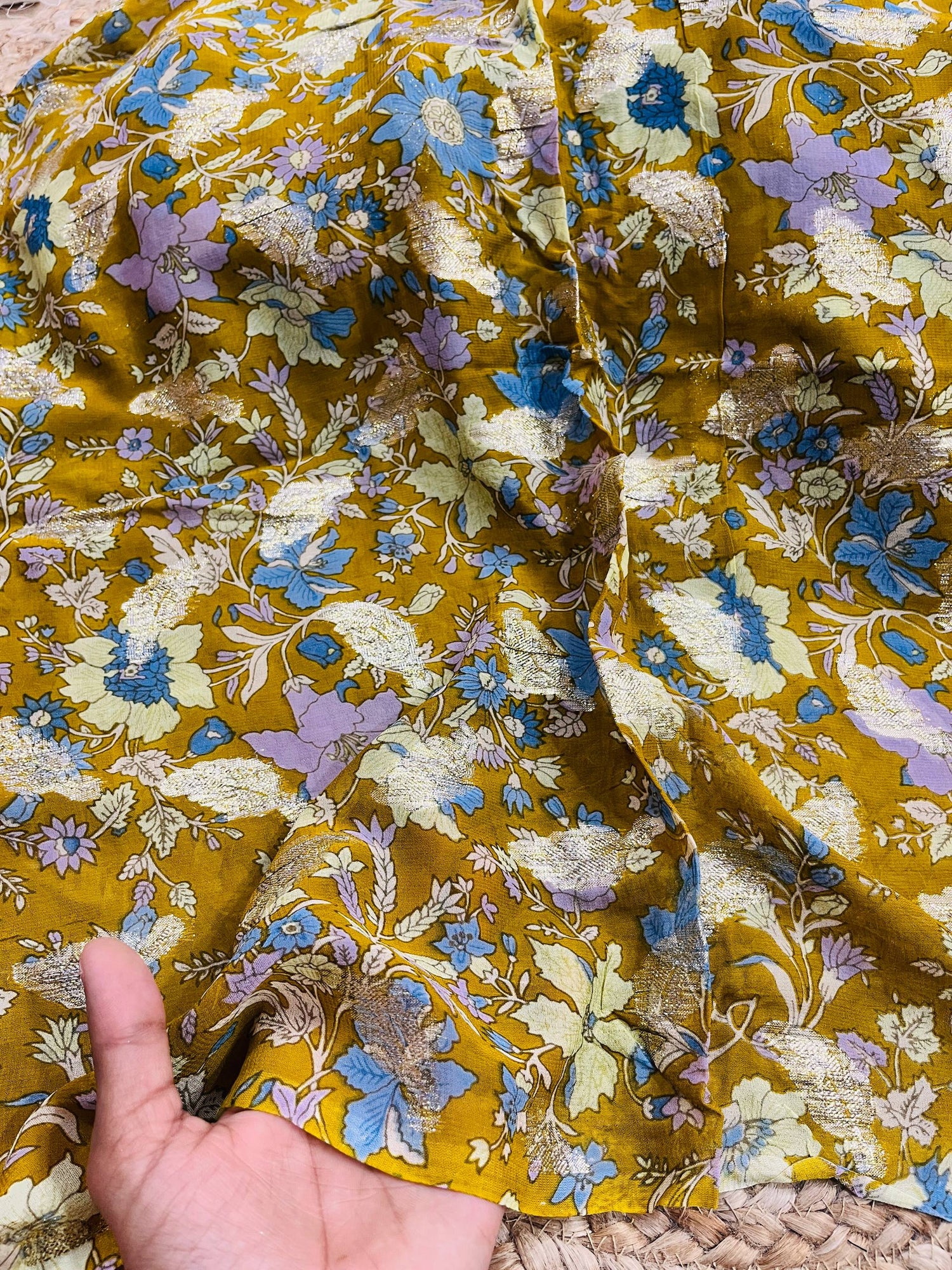 Cut Piece SALE- Premium Pure Designer FABRICS IN SALE - Cut SIZE 3.25 Meter