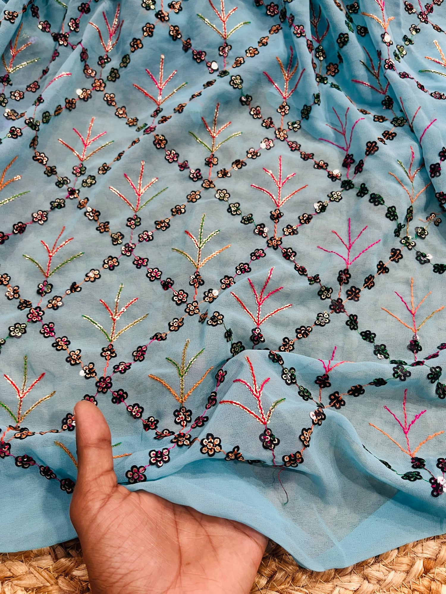 Cut Piece SALE- Premium Pure Designer FABRICS IN SALE - Cut SIZE 3 Meter