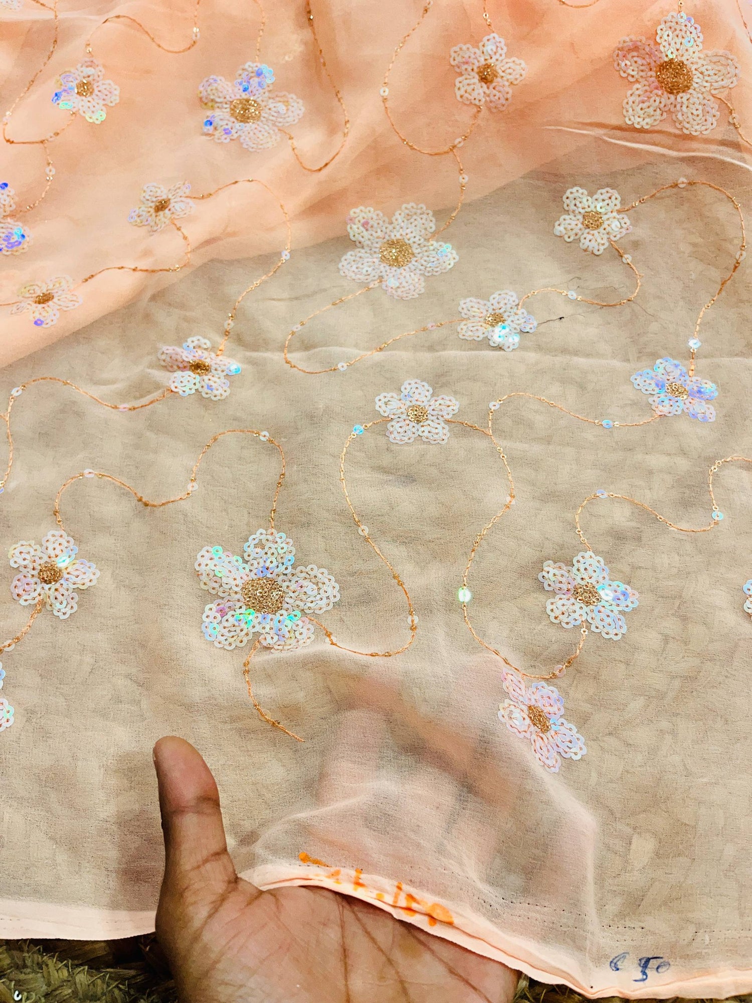 Cut Piece SALE- Premium Pure Designer FABRICS IN SALE - Cut SIZE 6.50 Meter