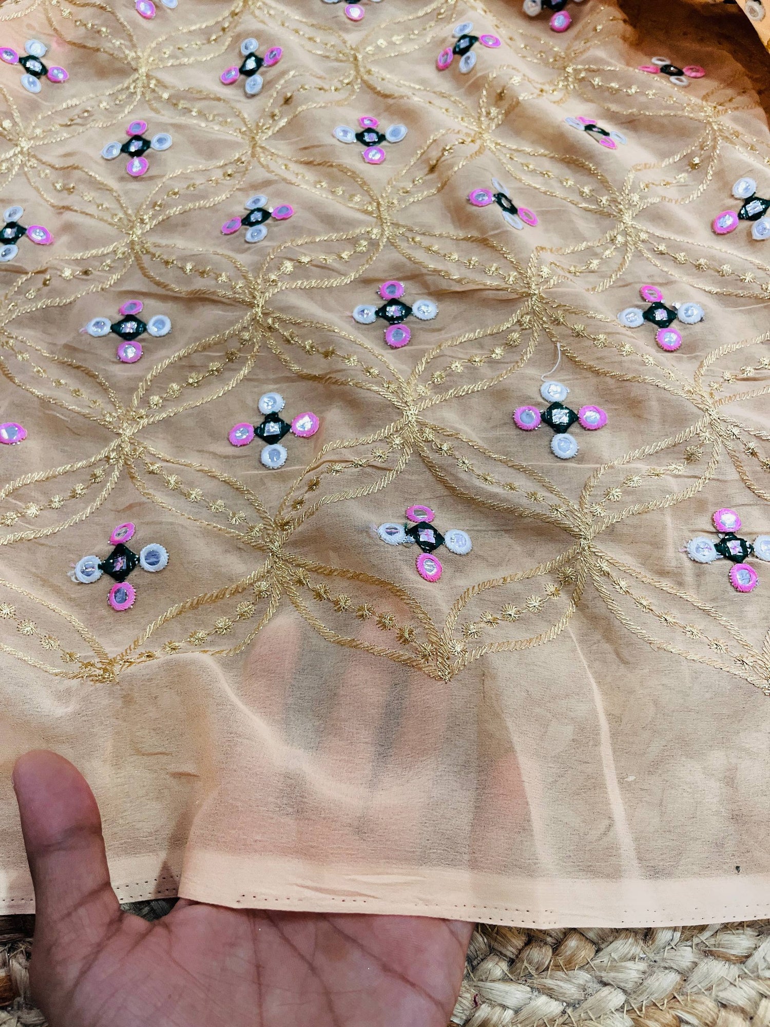 Cut Piece SALE- Premium Pure Designer FABRICS IN SALE - Cut SIZE 3 Meter