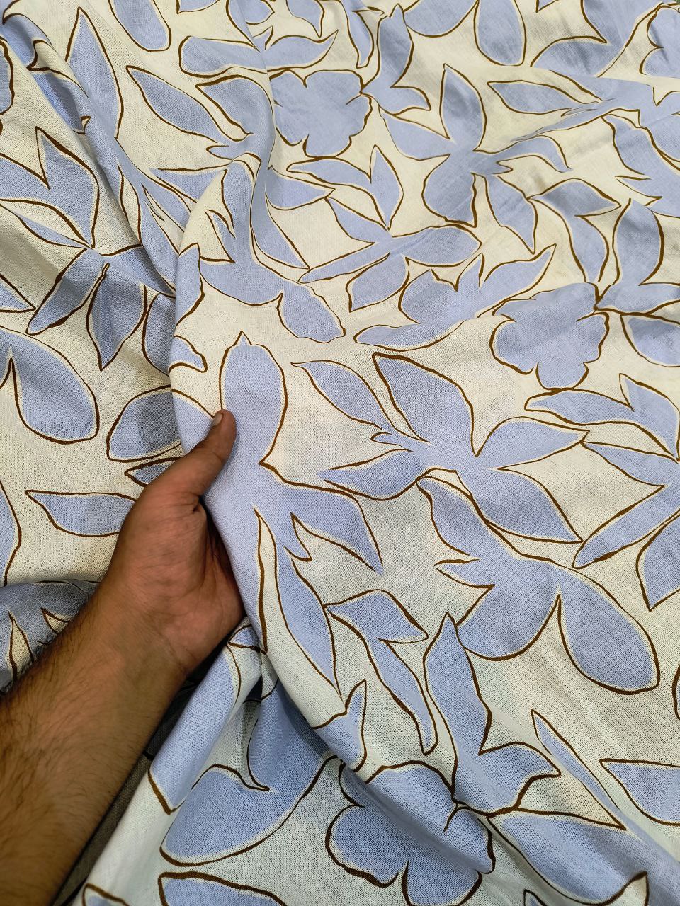 Most Premium Pure Linen PRINTED FABRIC (Big WIDTH!!)