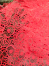 Premium Fine Hakuba Chikankari Embroidery On Pure Organza FABRIC (Big WIDTH!!)