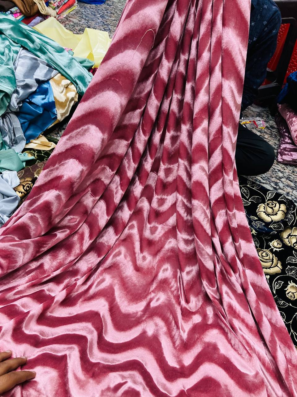 Premium Texture Embossed ICE VELVET (Big WIDTH!!)