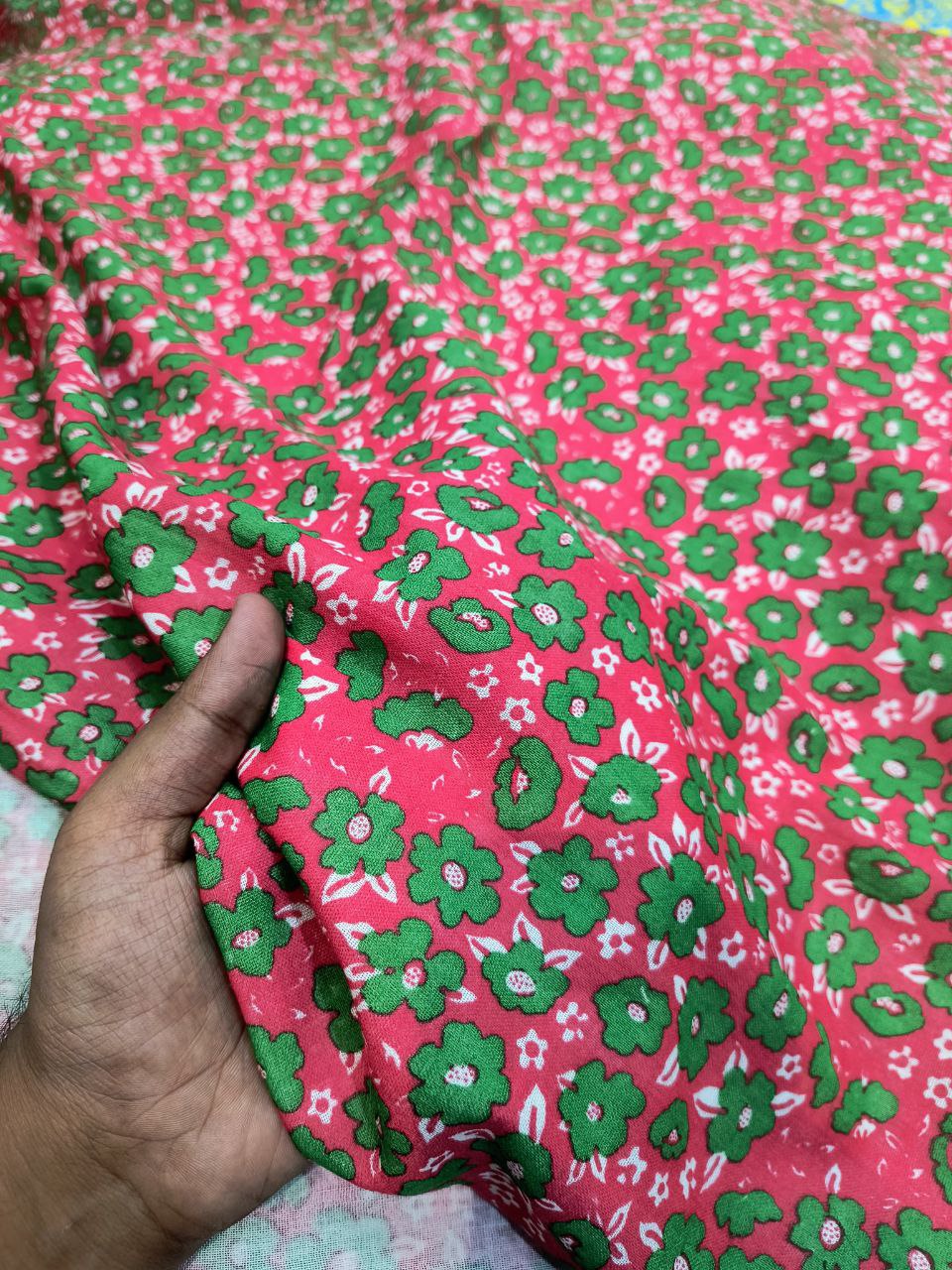 Most Premium Pure Double Cloth Cotton PRINTED FABRIC (Big WIDTH!!)