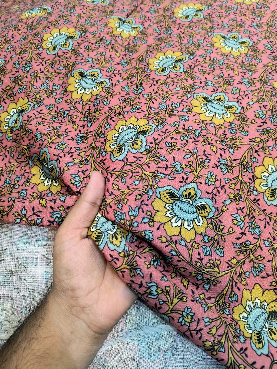 Most Premium Pure Double Cloth Cotton PRINTED FABRIC (Big WIDTH!!)