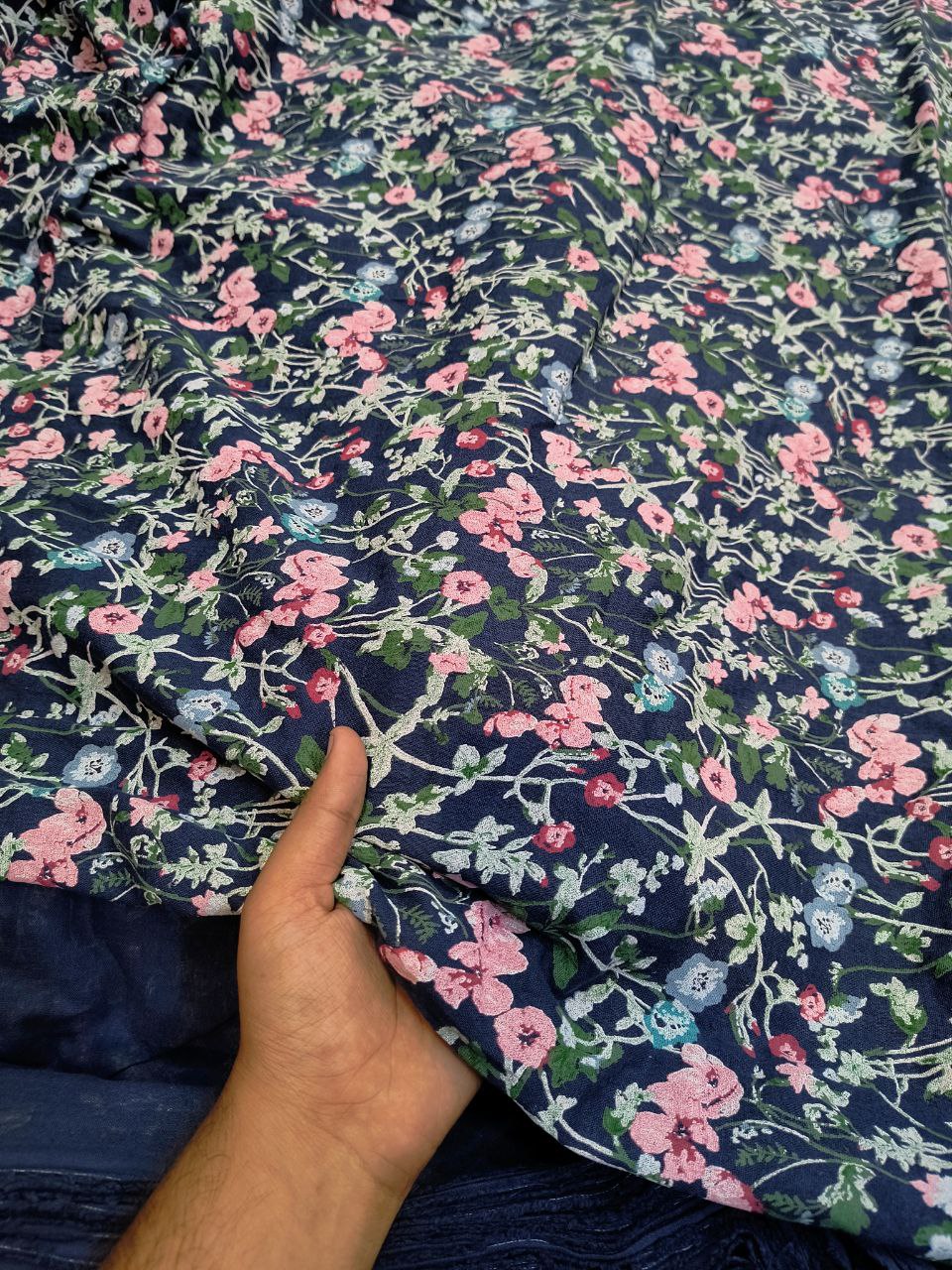 Most Premium Pure Double Cloth Cotton PRINTED FABRIC (Big WIDTH!!)