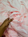 Premium Pure Viscose Natural CREPE FABRIC (PINK Colour) (Big WIDTH!!)