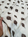 Premium Fine Thread Embroidery On Pure LINEN COTTON FABRIC (Big WIDTH!!)