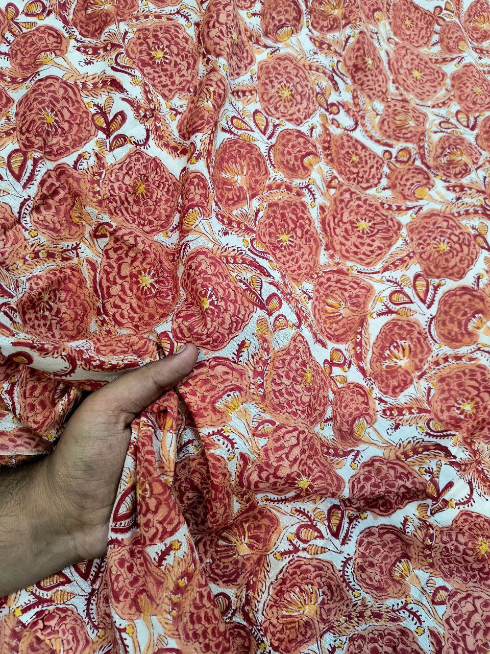 Most Premium Hand Print On Pure Cotton FABRIC
