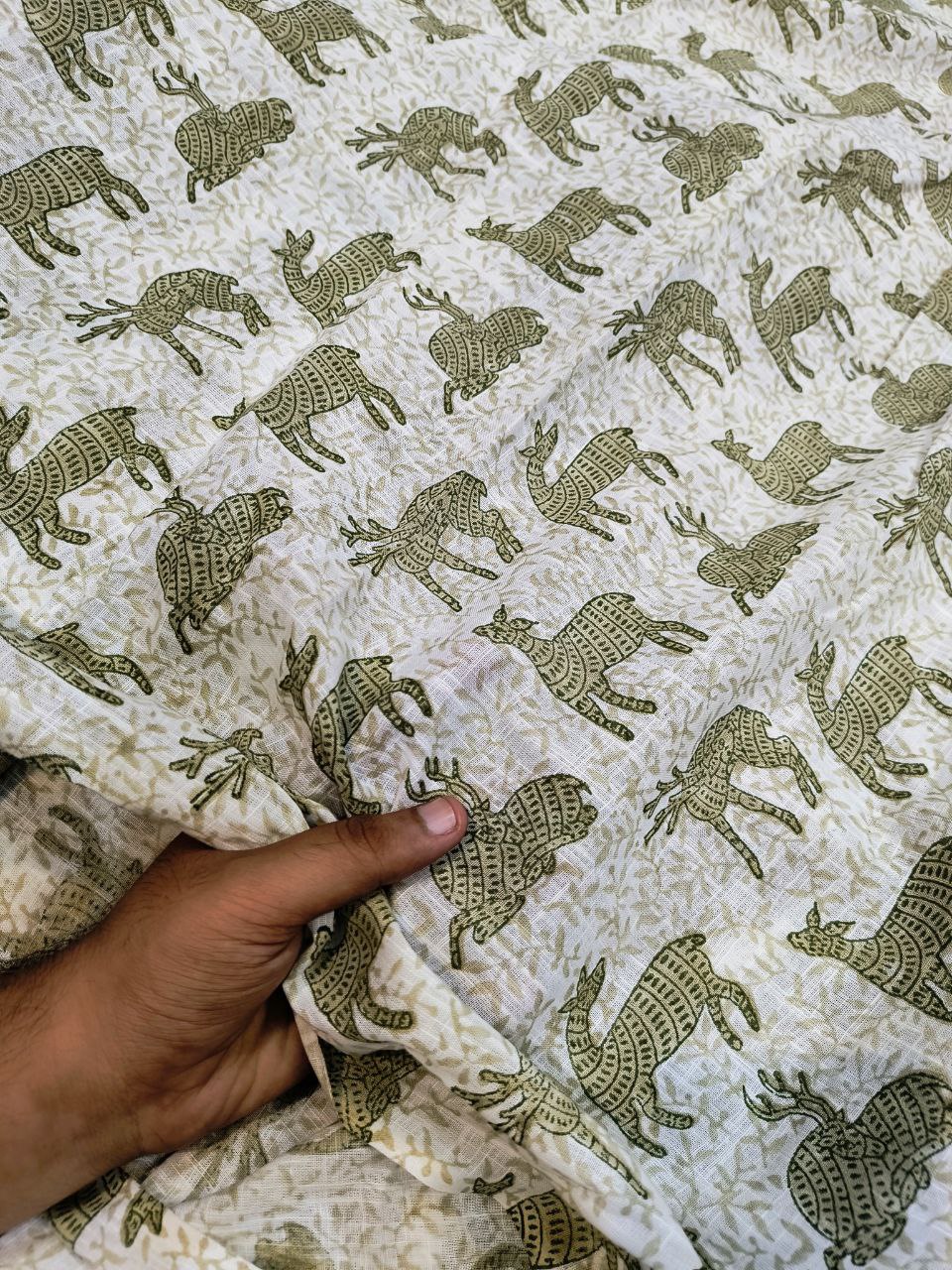 Most Premium Hand Print On Pure Cotton FABRIC