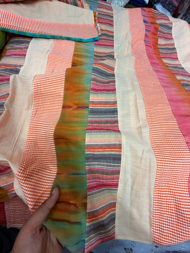 Most Premium Pacth Work Embroidery Pure Cotton FABRIC