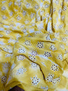 Most Premium Export Quality Of Pure Cotton FABRIC With Fine Chikankari Work Tie& DYE (Big WIDTH!!)