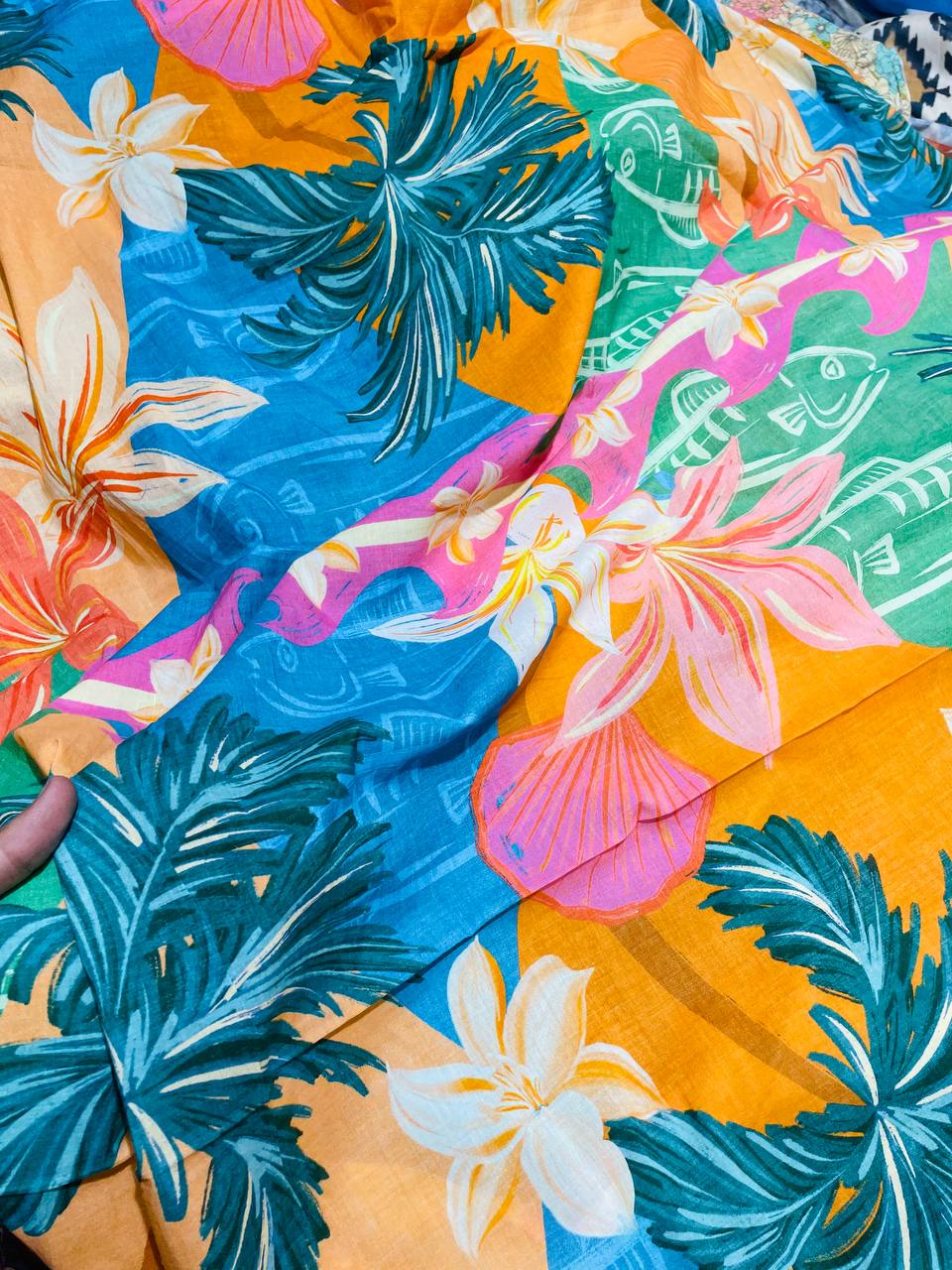 Premium Pure Mul Cotton Digital Printed FABRIC