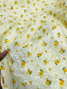 Most Premium Pure Cotton Hakuba Chikankari Printed Fabric (Big WIDTH!!)