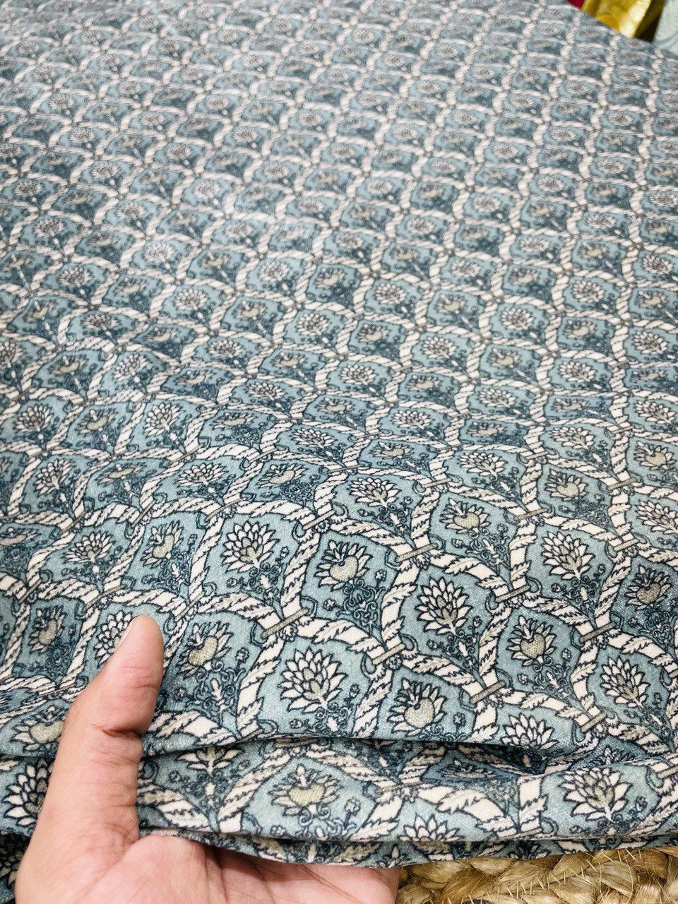 Premium Imported Digital Printed Velvet Fabric (Cut Size 2.5 Meter)