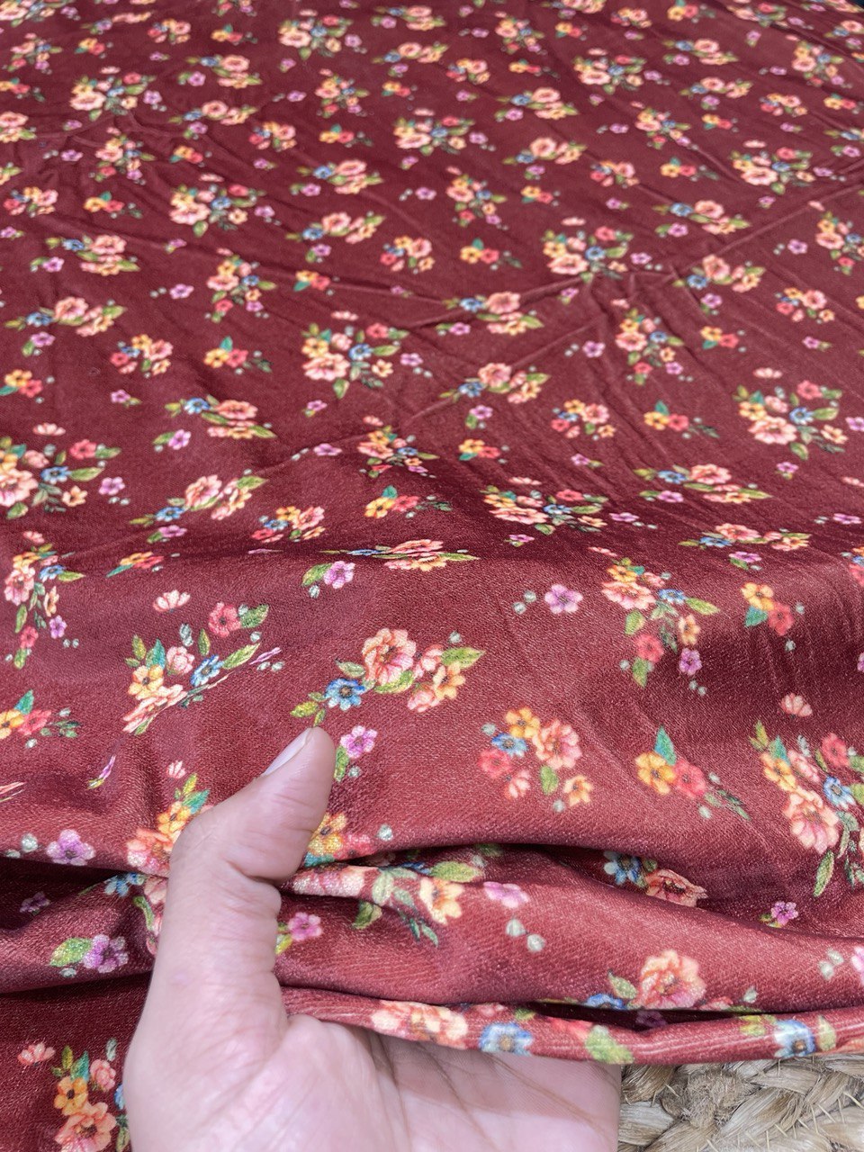Premium Imported Digital Printed Velvet Fabric (Cut Size 2.5 Meter)