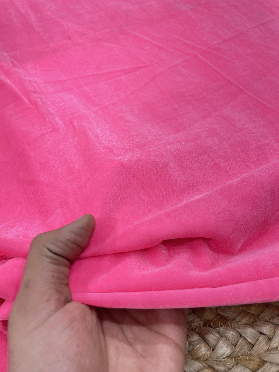 Premium Imported Plain Velvet Fabric (Cut Size 2.5 Meter)